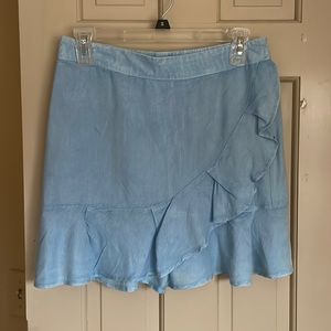 Blue Flowy Skirt